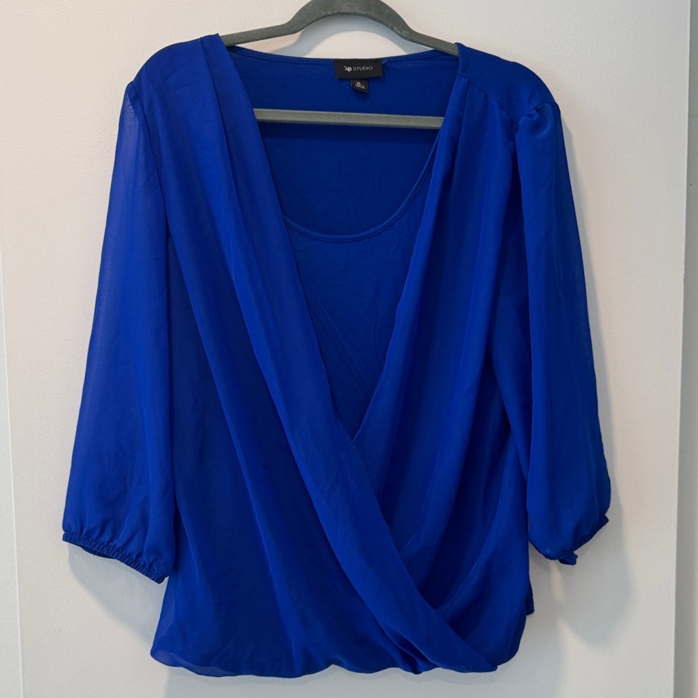Cobalt Blue Women's Blouse - XL